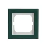 BUSCH-JAEGER 1721-226 Axcent cover frame 1-fold | glass of avocado