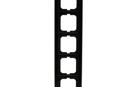 BUSCH-JAEGER 1725-245 Axcent cover frame 5-fold | glass black