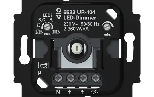 BUSCH-JAEGER 6523 UR-104 rotary dimmer LED, 230V