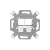 BUSCH-JAEGER 0219/14 communication adapter 2-fold | silver