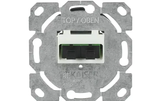 BUSCH-JAEGER 0244/22 fiber optic junction box 2-fold | silver