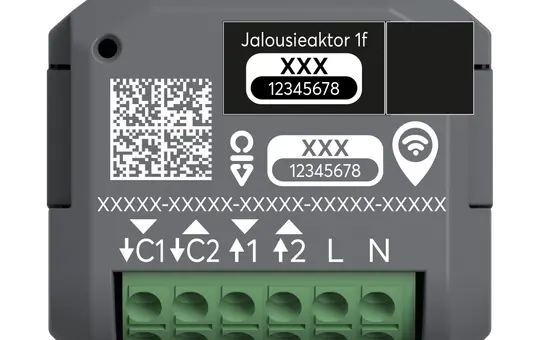 BUSCH-JAEGER 62831 U-WL blind actuator WL radio free@home 1-fold