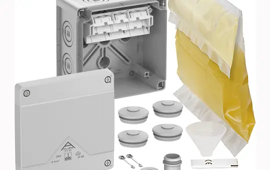 SPELSBERG Abox Pro XT SL-4² junction box IP68 with screwless terminals | gray | 4 mm²