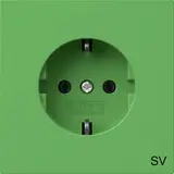 GIRA 4188707 EDV SCHUKO socket system surface SV | green
