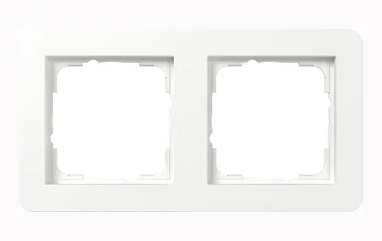 GIRA 0212151 cover frame E1 2-fold | pure white matt