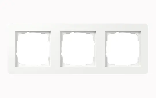 GIRA 0213150 cover frame E1 3-fold | pure white shiny