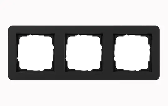GIRA 0213153 cover frame E1 3-fold | matt black