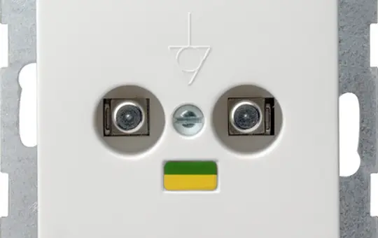 GIRA 040503 Potential equalization box System 55 2-fold | pure white shiny