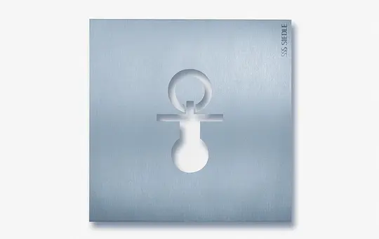 SIEDLE OSP 0013 Orientation sign Steel changing room | brushed stainless steel