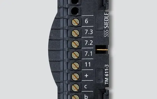 SIEDLE TM 611-3 terminal block for button module TM 611-3 | black