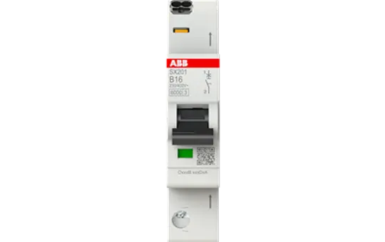 ABB SX201-B16 circuit breaker 1-pole type B 16A, shift lever