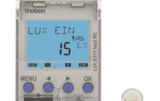 THEBEN 1110130 LUNA twilight switch/light control device 1 channel, surface-mounted light sensor
