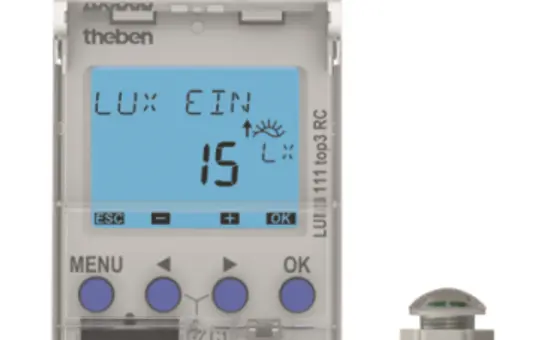 THEBEN 1110230 LUNA twilight switch/light control device 1 channel, built-in light sensor