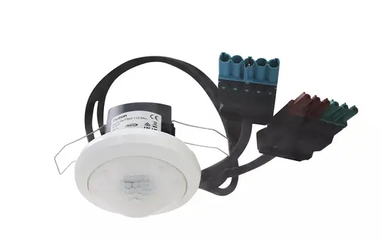 THEBEN 2080054 DALI presence detector theRonda 360°, Wieland plug, 1 button input, broadcast | white