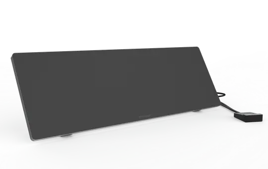 ETHERMA 46379 workplace heater under desk, 90 W | black | 60x20 cm