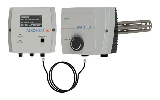 ASKOMA AHIR-TI-plus-4.4 screw-in radiator ASKO Heat+2.0 7-stage, 400 V, 4.4 KW