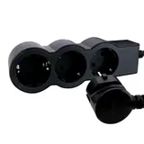 LEGRAND 694550 power strip 3 sockets, flat | black | 1,5 m