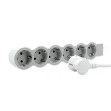 LEGRAND 694557 power strip 6 sockets, flat | ultra white/gray | 1,5 m