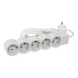 LEGRAND 694571 power strip 5 sockets, flat | ultra white/gray | 5 m