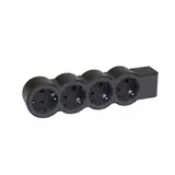 LEGRAND 694576 power strip without cable 4 sockets, flat | black