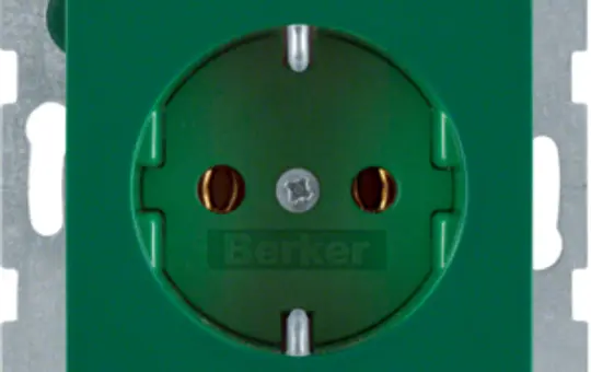 BERKER 47438913 IT socket S.1/B.3/B.7 standard | shiny green