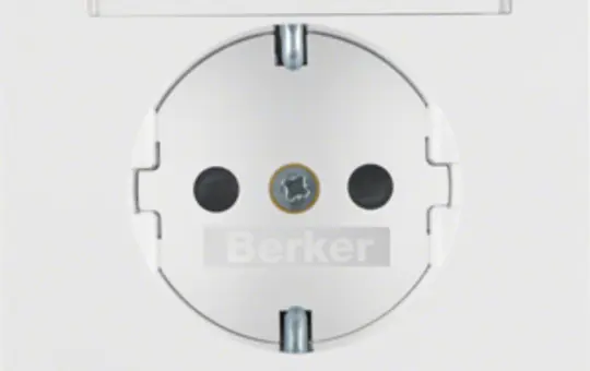 BERKER 47387009 described. SCHUKO socket K.1/K.5 Touch protection | polar white glossy