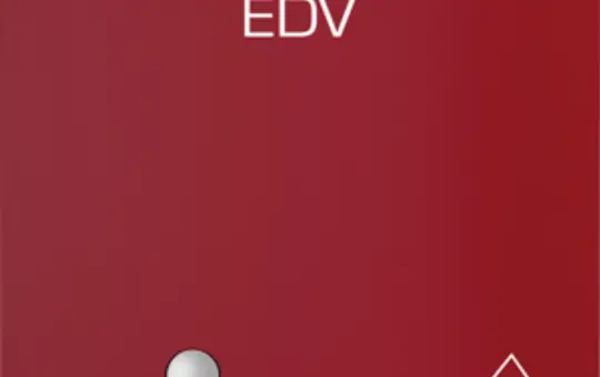 BERKER 41517115 IT socket K.1/K.5 EDP, hinged lid, touch protection, LED | shiny red