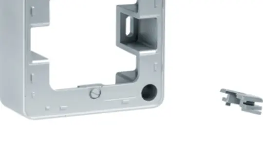 BERKER 10296084 surface-mounted frame Arsys 1-fold | aluminum velvet painted