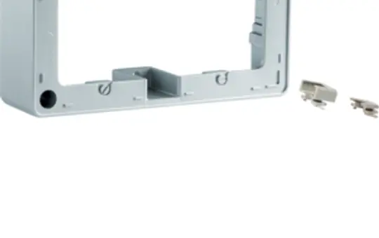 BERKER 10306084 surface-mounted frame Arsys 2-fold | aluminum velvet painted