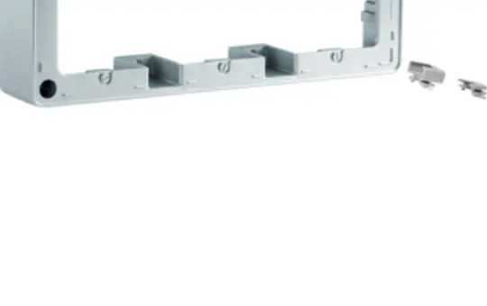 BERKER 10316084 surface-mounted frame Arsys 3-fold | aluminum velvet painted