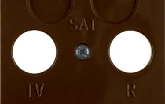 BERKER 148601 antenna cover Arsys 2-fold | shiny brown