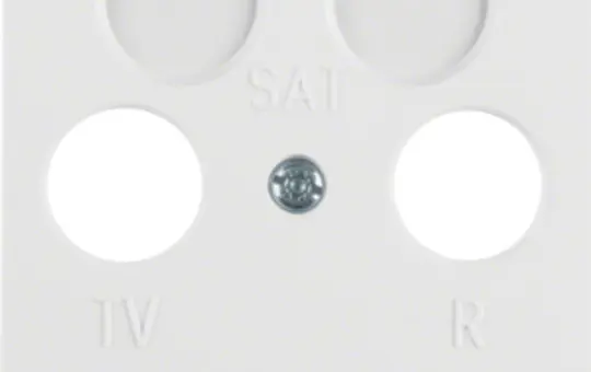 BERKER 148609 antenna cover Arsys 2-fold | polar white glossy