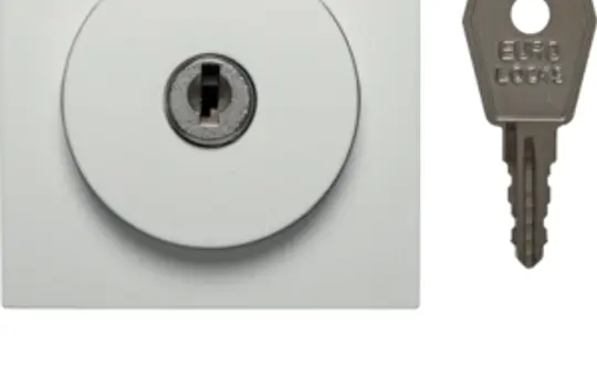 BERKER 1081190900 Blind rotary switch cover S.1/B.3/B.7 Lock, touch-rest, lock. removable in 0 position | polar white matt