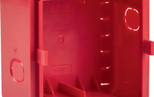 BERKER 18720010 built-in box for flush-mounting R.8 1-fold | red