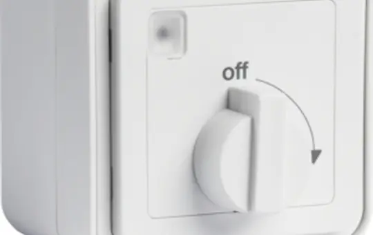 BERKER 42273512 Mechanical timer AP W.1 15 minutes, rotary knob | polar white matt