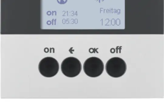 BERKER 85745277 KNX-RF timer quicklink K.1/K.5 with display | matt aluminum