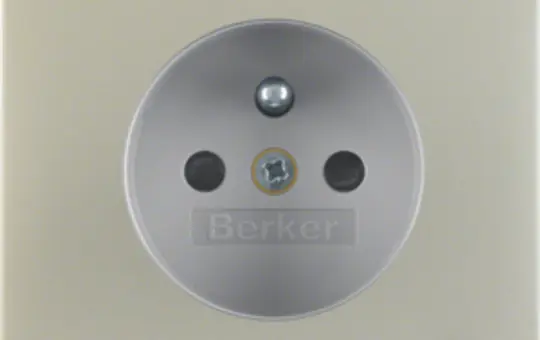 BERKER 6765757004 international socket K.1/K.5 FR/BE | painted stainless steel
