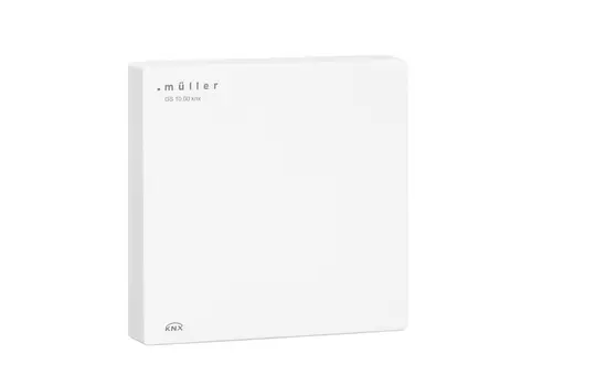 MÜLLER GS 10.00 knx KNX room temperature controller Hygrostat | studio white | 55x55 mm