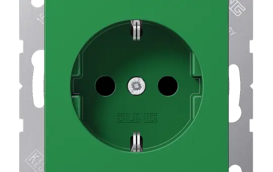 JUNG A1521BFGN IT socket A/AS screw terminals | green