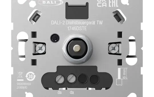 JUNG 1745DSTE DALI rotary potentiometer Tunabel White, multimaster capable