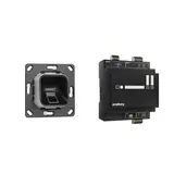 EKEY 203752 fingerprint set xLine Flush-mounted, without frame | black