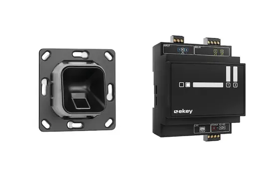 EKEY 203752 fingerprint set xLine Flush-mounted, without frame | black