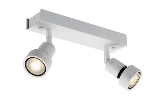 SLV 147371 wall and ceiling light PURI 2-fach, QPAR51, max. 100 W, mit Dekoring | white matt