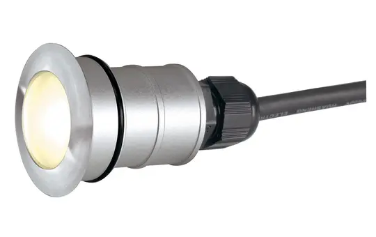 SLV 228332 Outdoor LED recessed floor light POWER TRAIL-LITE 3000K, IP67, rund | stainless steel