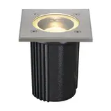 SLV 228434 Outdoor recessed floor light DASAR EXACT 116 QPAR51, IP67, eckig, max. 35 W | stainless steel