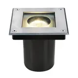 SLV 229374 Outdoor recessed floor light DASAR 70 QPAR51, IP67, eckig, max. 35 W | stainless steel