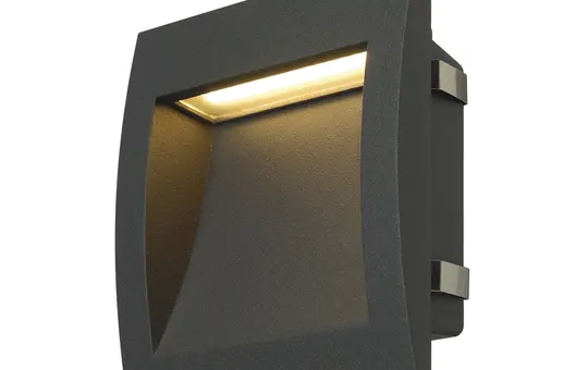 SLV 233615 outdoor LED recessed wall light DOWNUNDER OUT 3000K | anthracite | 14x14 cm
