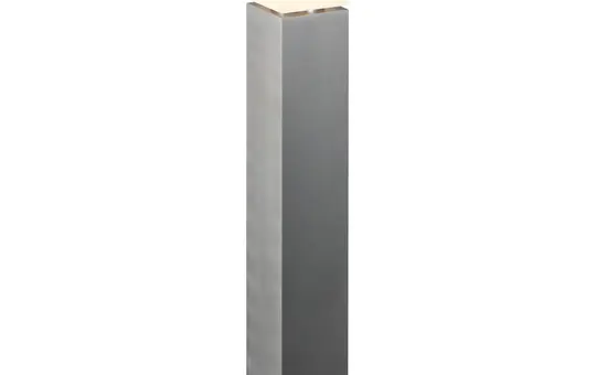 SLV 1000346 Outdoor floor lamp SQUARE POLE E27, max. 20 W, IP44 | stainless steel | 90 cm