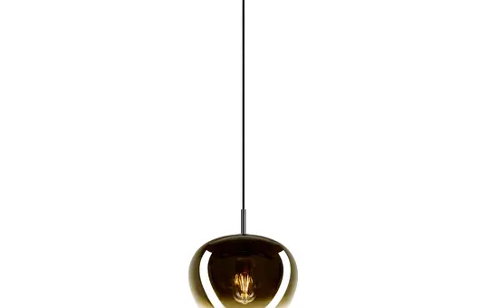 SLV 1007880 indoor pendant light PANTILO CONVEX E27, max. 40 W, Pendellänge 250 cm | gold | ⌀ 29 cm