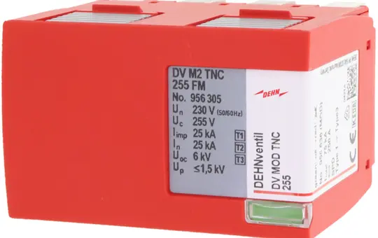 DEHN 956030 DEHNventil module combined arrester type 1+2+3 3-polig